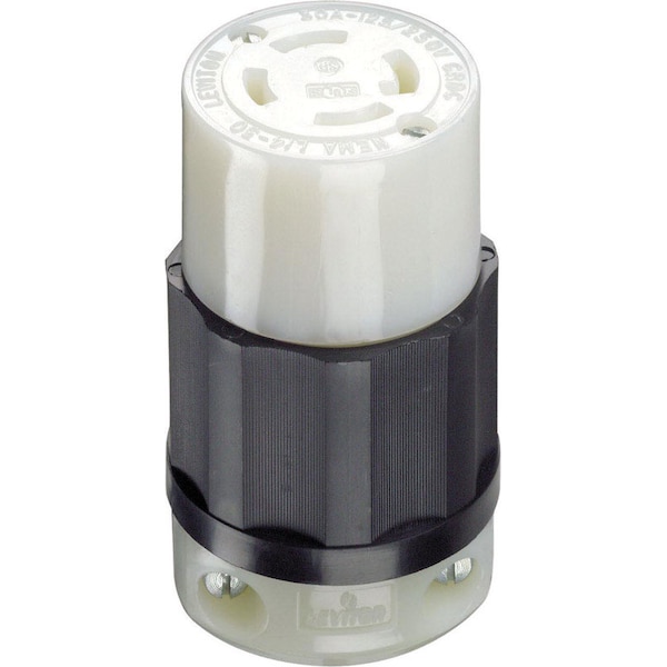 Straight Blade Plug, L14-30P, 30 A, 125V AC, 3 Pole, Grounded
